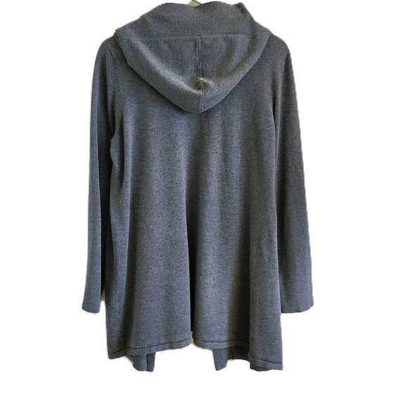 Cyrus gray hooded cardigan - Picture 2 of 10